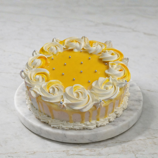 Sunlit Velvet Cake with soft velvet layers and radiant golden sunlit finish - Toromi Bakehouse